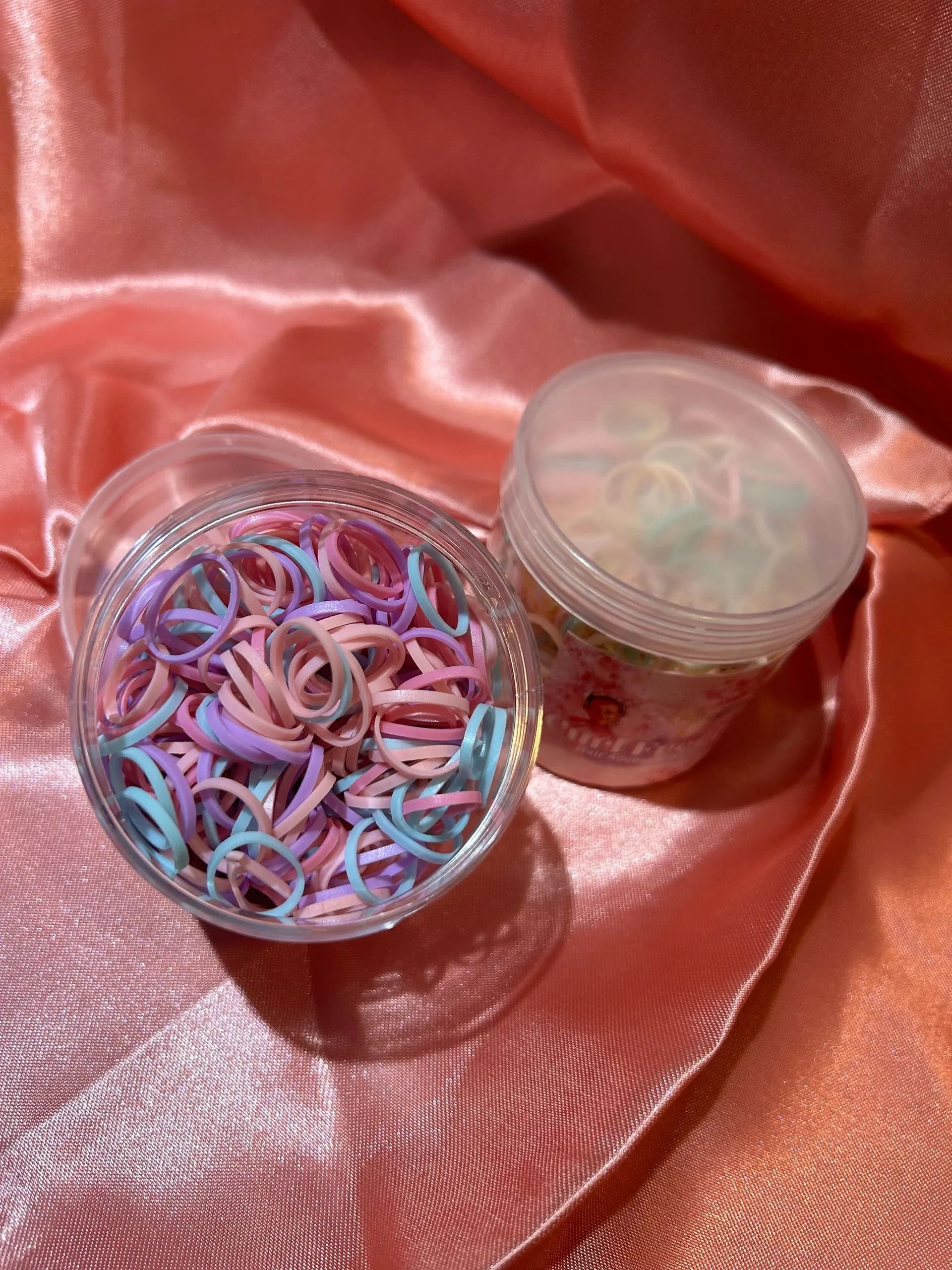 Cotton Candy Rubber Bands Aprox. 500 - Rubber Bands from Curl Freely