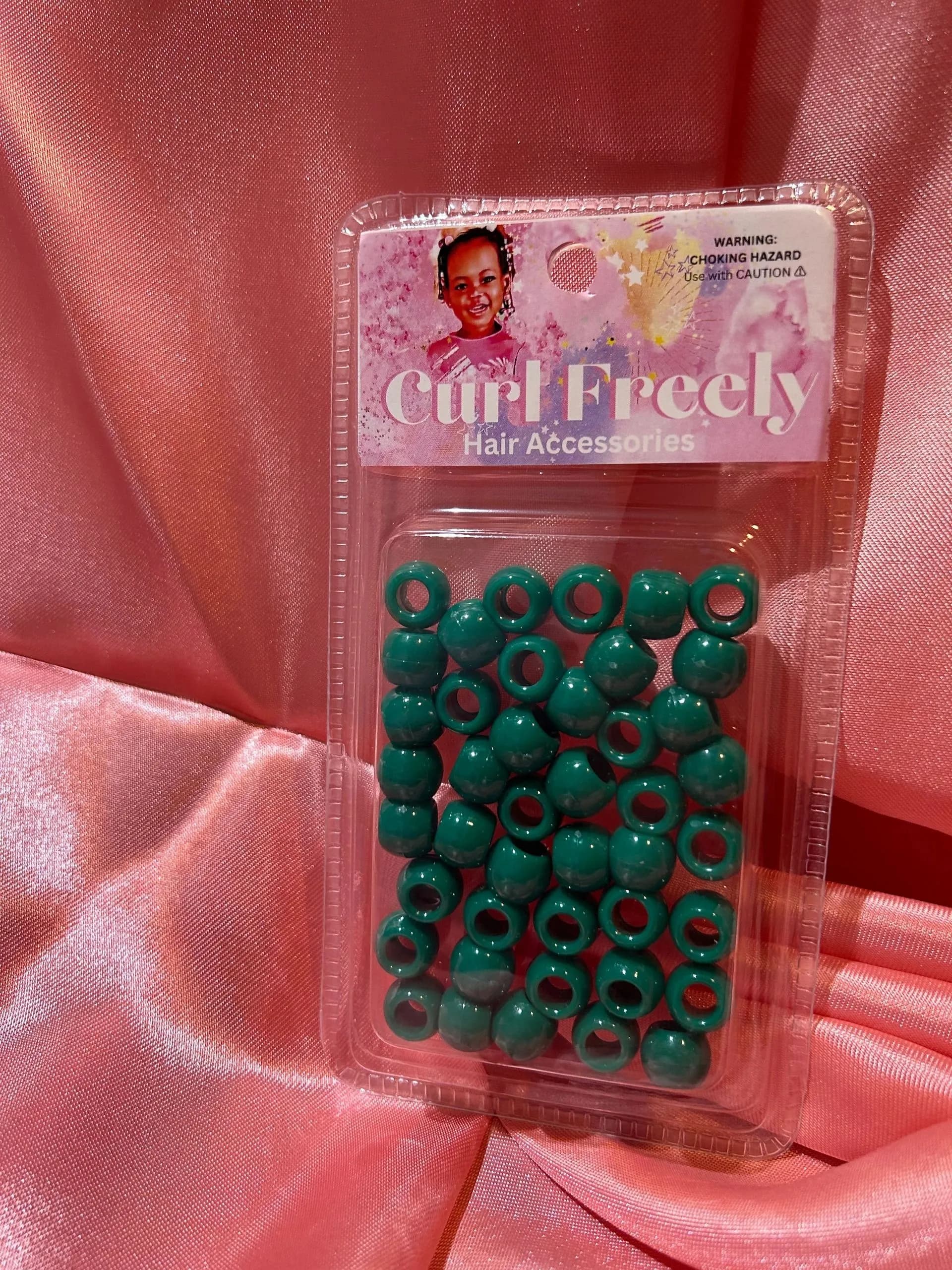 Dark Green Beads - Beads from Curl Freely