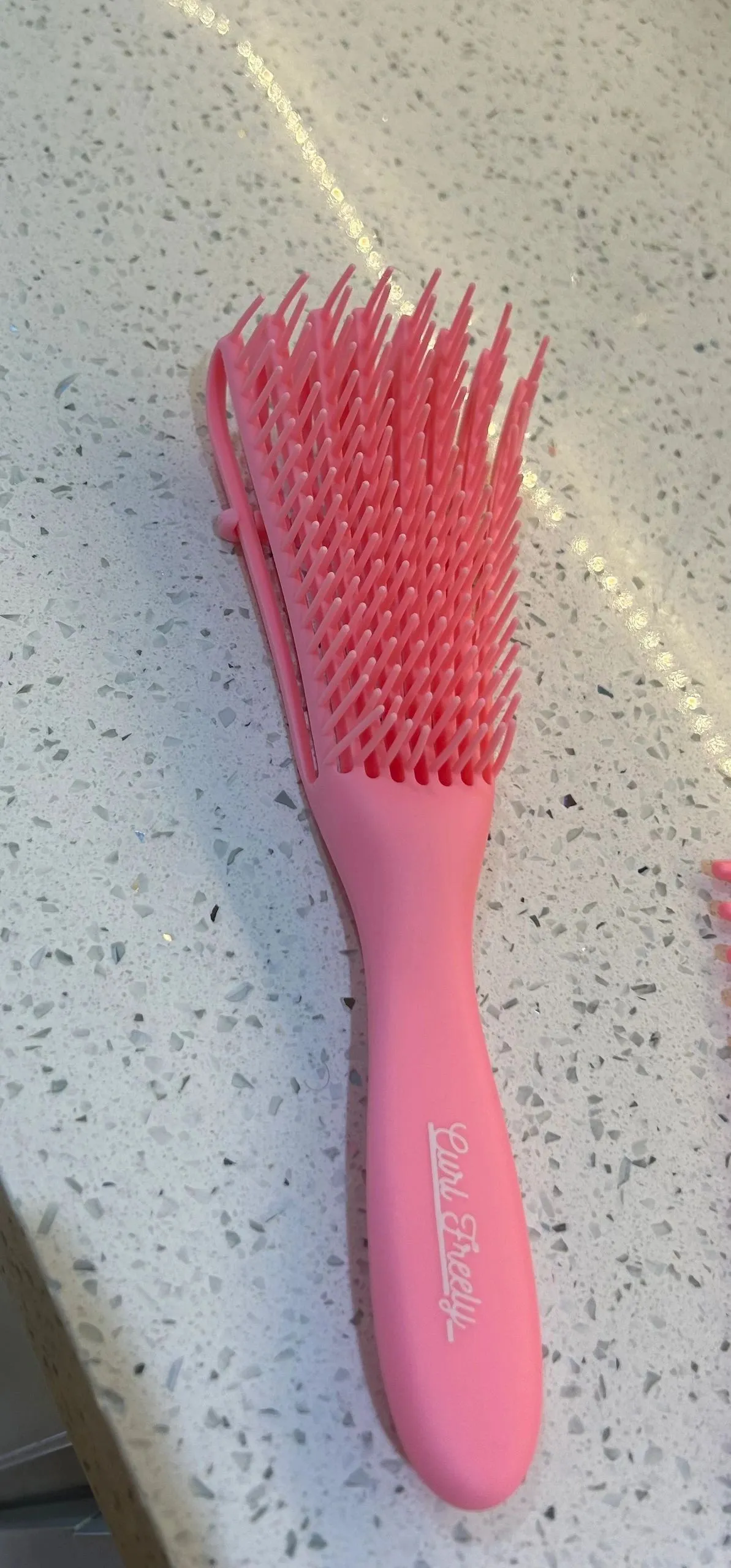 Detangling Brush - Pink Branded - Combs & Brushes from Curl Freely